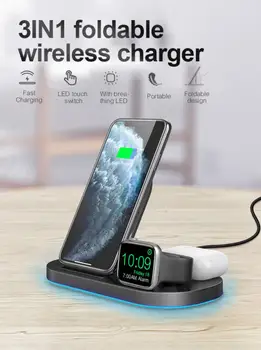 Fdgao 15ã¯ãã2 1ããŒã¯ã€ã€ã¬ã¹å
é»åšã§iphoneçšã¹ã¿ã³ã11 xs xr × airpodsãããã¥ã¢ã«é«éå
é»ãµã ã¹ã³ã®ã£ã©ã¯ã·ãŒS20 S10èœ